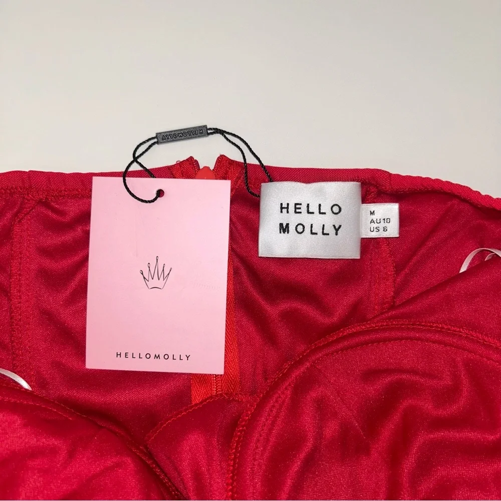 Hello Molly Red Mini Dress - Picture 10 of 12
